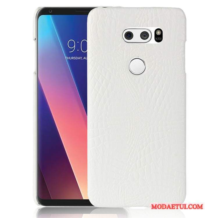 Futerał Lg V30 Skóra Trudno Anti-fall, Etui Lg V30 Ochraniacz Proszek Krokodyl