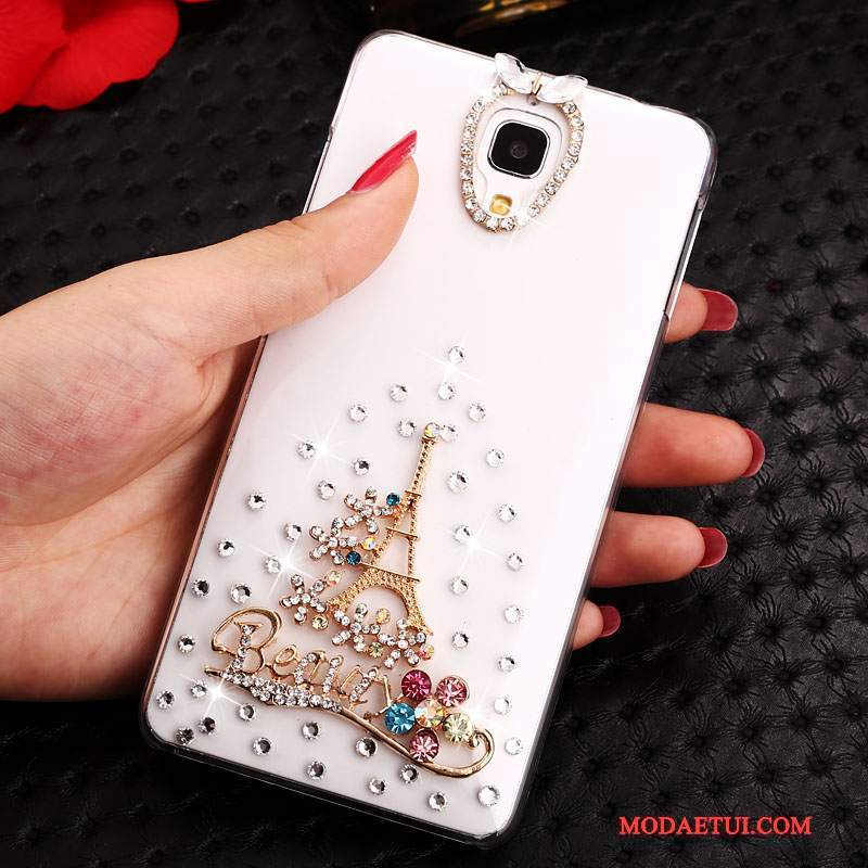 Futerał Mi 4 Rhinestone Mały Tendencja, Etui Mi 4 Kreskówka Przezroczysty Biały