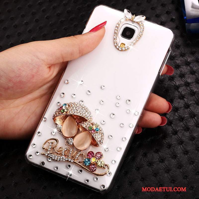 Futerał Mi 4 Rhinestone Mały Tendencja, Etui Mi 4 Kreskówka Przezroczysty Biały