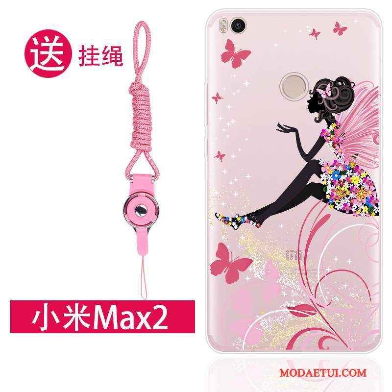 Futerał Mi Max 2 Torby Wiszące Ozdoby Anti-fall, Etui Mi Max 2 Kreatywne Różowena Telefon