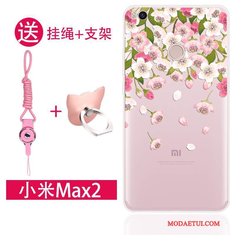 Futerał Mi Max 2 Torby Wiszące Ozdoby Anti-fall, Etui Mi Max 2 Kreatywne Różowena Telefon