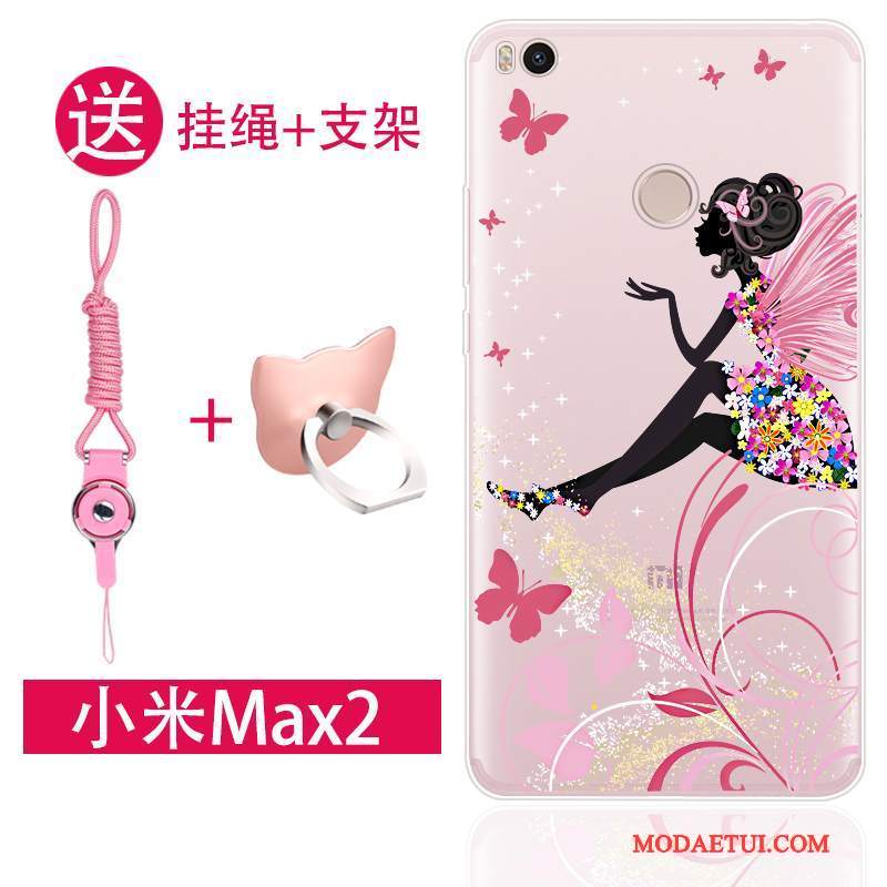 Futerał Mi Max 2 Torby Wiszące Ozdoby Anti-fall, Etui Mi Max 2 Kreatywne Różowena Telefon