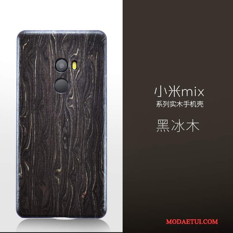 Futerał Mi Mix 2 Drewniany Małyna Telefon, Etui Mi Mix 2 Torby Cienkie Drewno