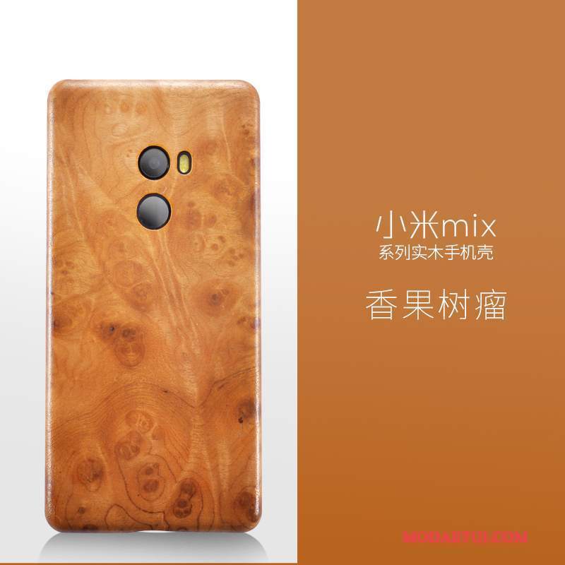 Futerał Mi Mix 2 Drewniany Małyna Telefon, Etui Mi Mix 2 Torby Cienkie Drewno