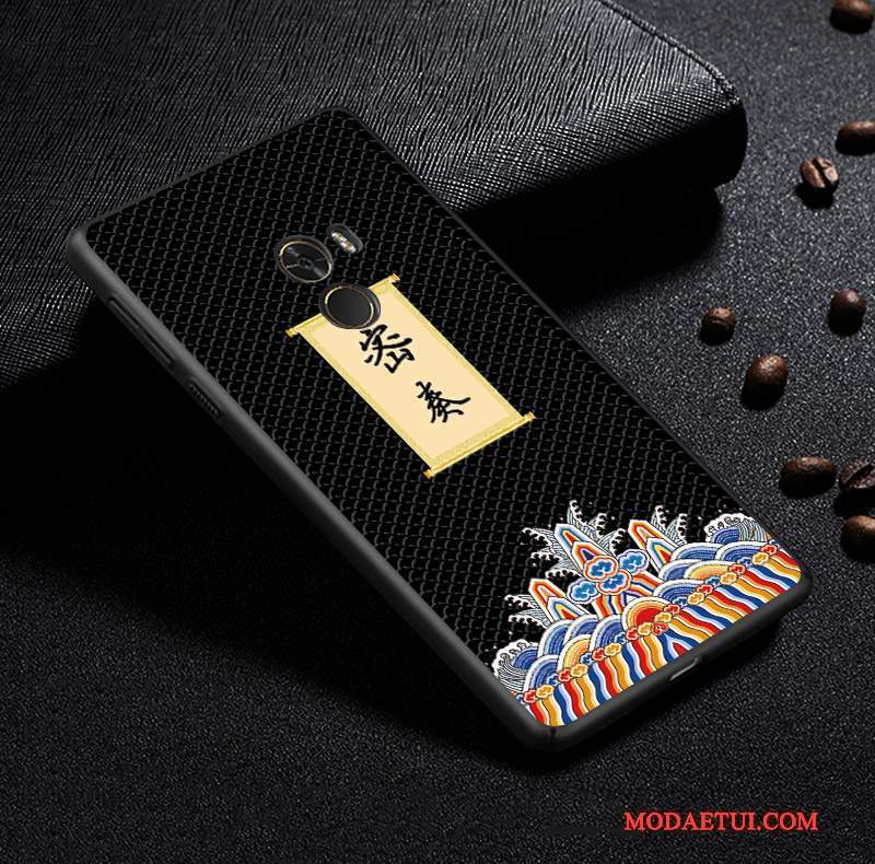 Futerał Mi Mix 2 Kreatywne Chiński Styl Trójwymiarowy, Etui Mi Mix 2 Relief Anti-fallna Telefon