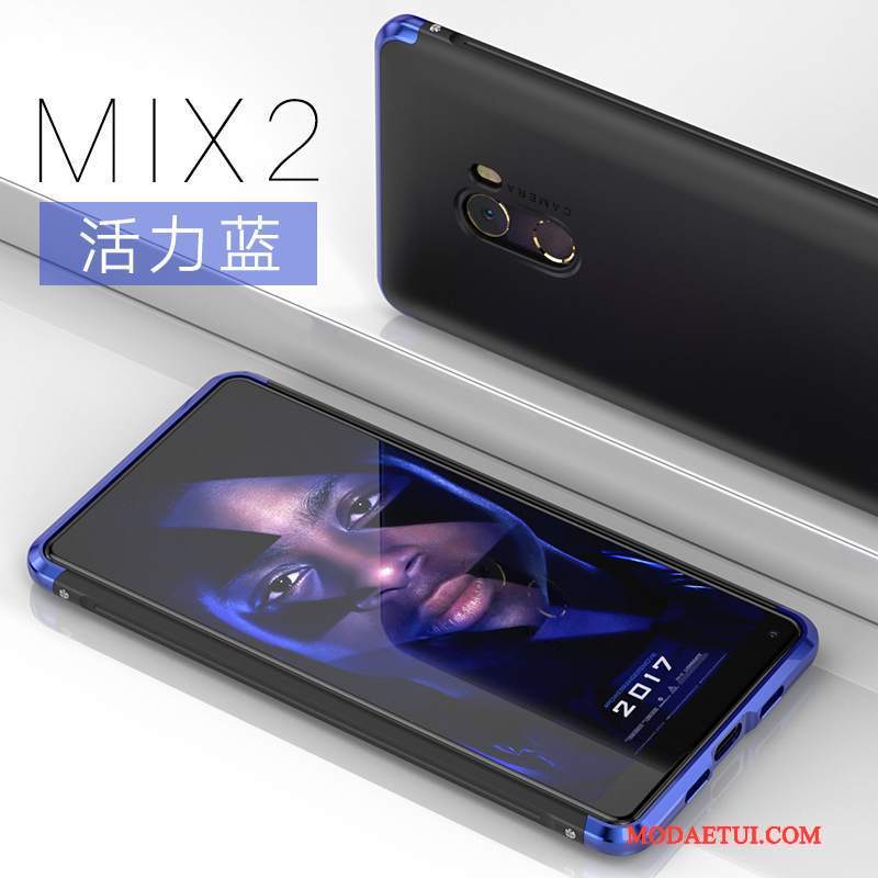 Futerał Mi Mix 2 Metal Mały Czerwony, Etui Mi Mix 2 Ochraniacz Anti-fall Trudno