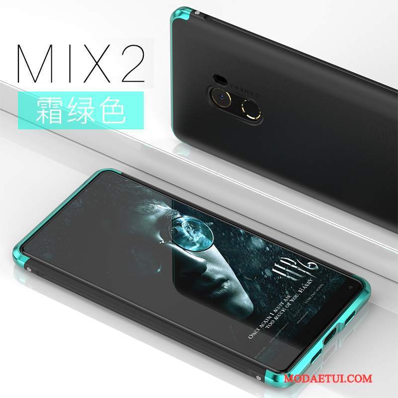 Futerał Mi Mix 2 Metal Mały Czerwony, Etui Mi Mix 2 Ochraniacz Anti-fall Trudno