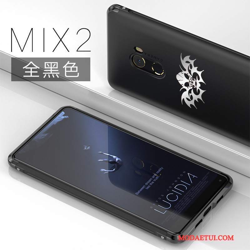 Futerał Mi Mix 2 Metal Mały Czerwony, Etui Mi Mix 2 Ochraniacz Anti-fall Trudno