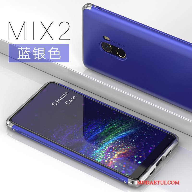 Futerał Mi Mix 2 Metal Mały Czerwony, Etui Mi Mix 2 Ochraniacz Anti-fall Trudno