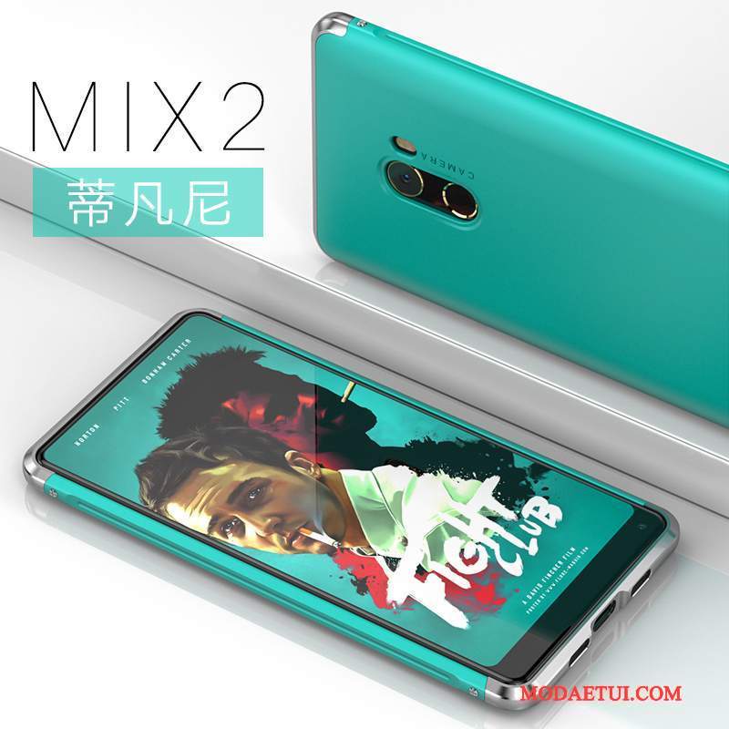 Futerał Mi Mix 2 Metal Mały Czerwony, Etui Mi Mix 2 Ochraniacz Anti-fall Trudno