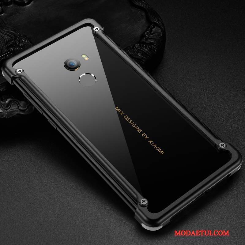 Futerał Mi Mix 2 Metal Mały Srebro, Etui Mi Mix 2 Torby Osobowość Tendencja