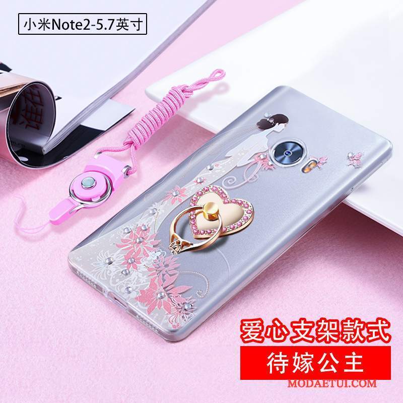 Futerał Mi Note 2 Rhinestone Jasny Niebieskina Telefon, Etui Mi Note 2 Torby Cienkie Anti-fall