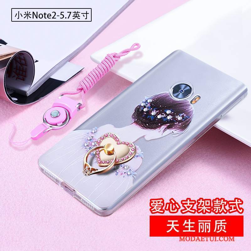 Futerał Mi Note 2 Rhinestone Jasny Niebieskina Telefon, Etui Mi Note 2 Torby Cienkie Anti-fall