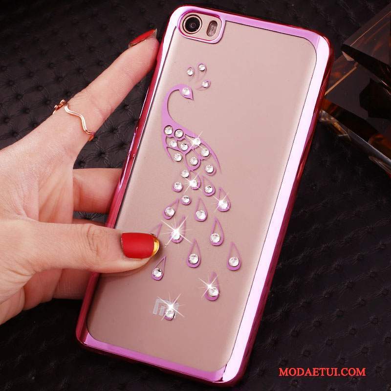 Futerał Mi Note Miękki Złoto Poszycie, Etui Mi Note Rhinestone Małyna Telefon