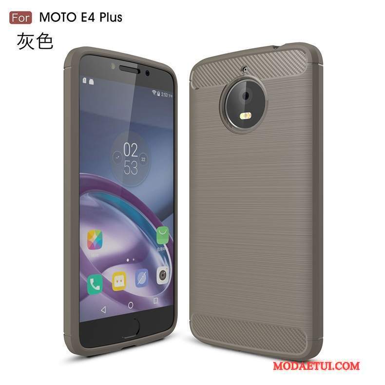 Futerał Moto E4 Plus Ochraniacz Czerwony Jedwab, Etui Moto E4 Plus Miękki Wzórna Telefon