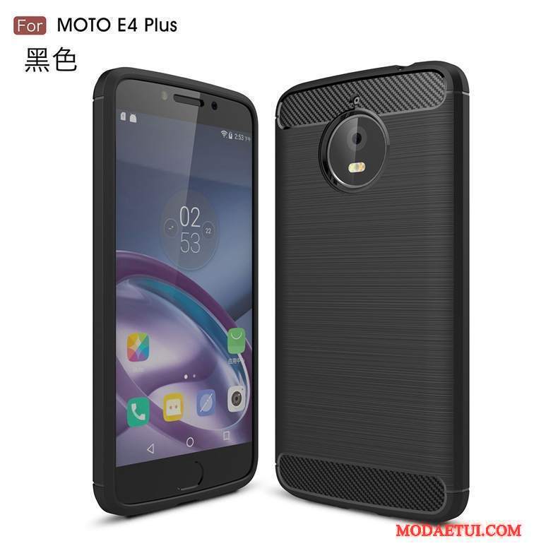 Futerał Moto E4 Plus Ochraniacz Czerwony Jedwab, Etui Moto E4 Plus Miękki Wzórna Telefon