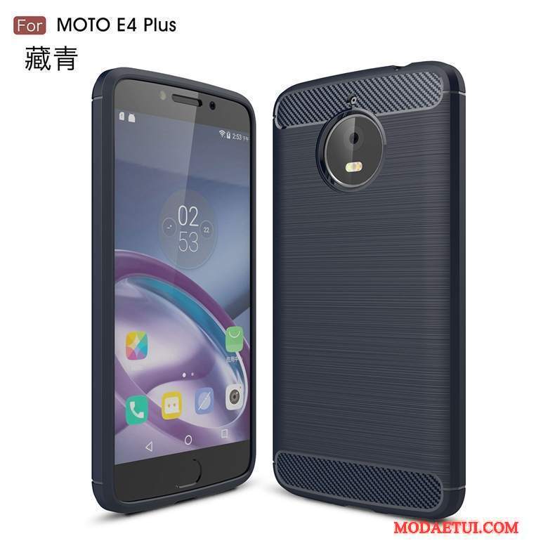 Futerał Moto E4 Plus Ochraniacz Czerwony Jedwab, Etui Moto E4 Plus Miękki Wzórna Telefon