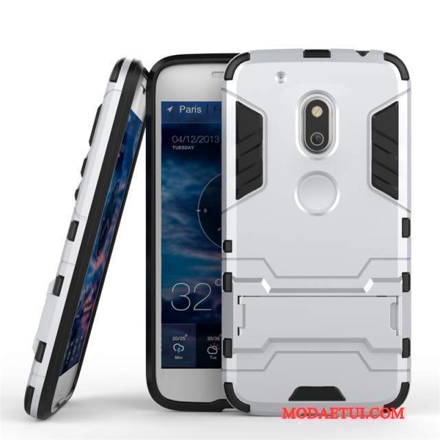 Futerał Moto G4 Play Wspornik Anti-fall Złoto, Etui Moto G4 Play Ochraniacz Podwójnana Telefon