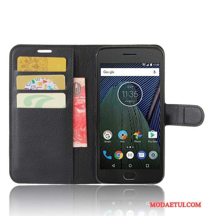 Futerał Moto G5 Ochraniacz Jasny Niebieski Karta, Etui Moto G5 Skóra