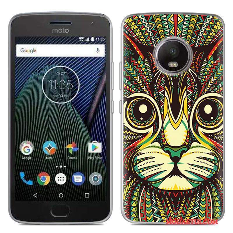 Futerał Moto G5 Plus Miękki Specjalne Czerwony, Etui Moto G5 Plus Silikonowe Na Telefon