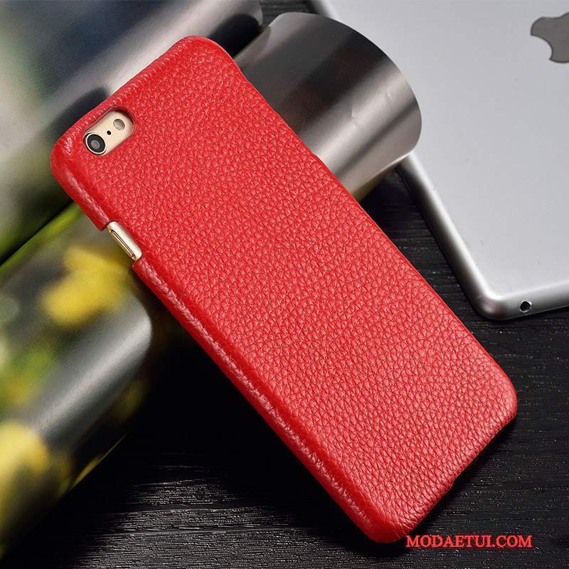 Futerał Moto G5 Skóra Tendencjana Telefon, Etui Moto G5 Ochraniacz Czerwony Tylna Pokrywa