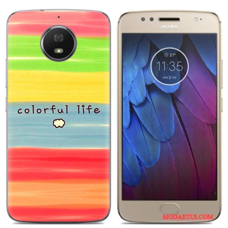 Futerał Moto G5s Miękki Różowena Telefon, Etui Moto G5s Kolor Anti-fall