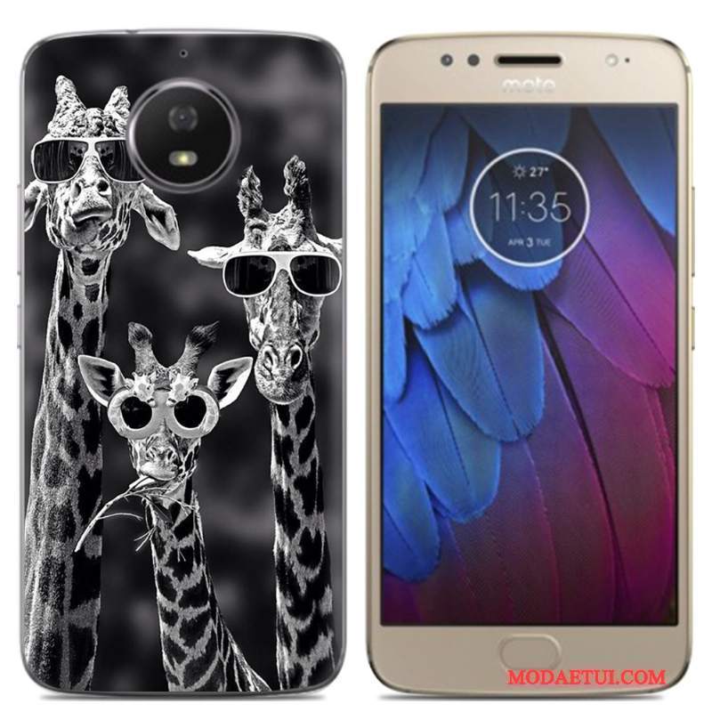 Futerał Moto G5s Miękki Różowena Telefon, Etui Moto G5s Kolor Anti-fall