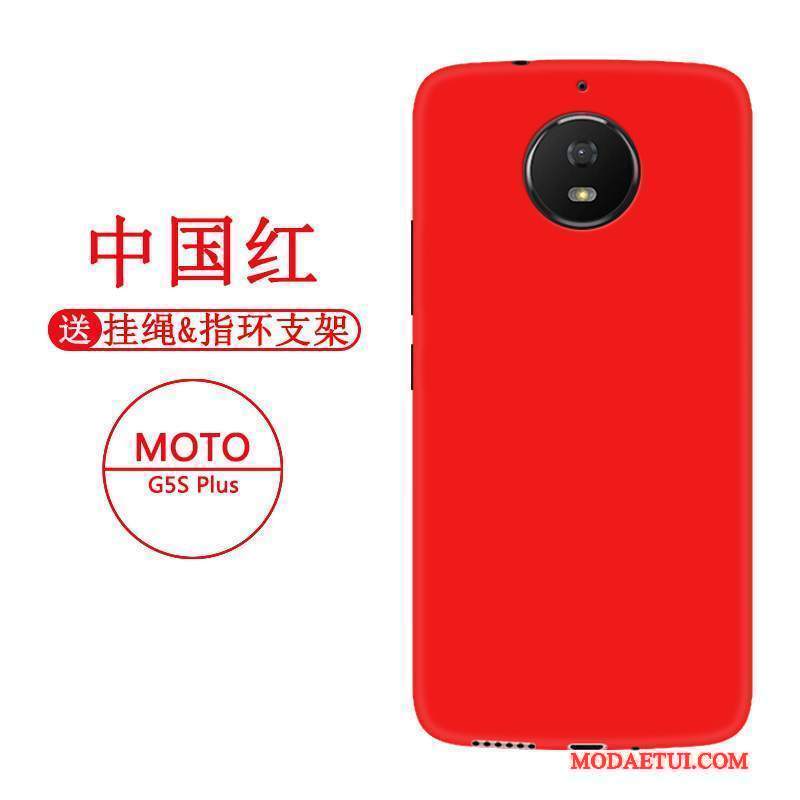 Futerał Moto G5s Plus Miękki Czarny Czerwony, Etui Moto G5s Plus Ochraniacz Anti-fall Osobowość