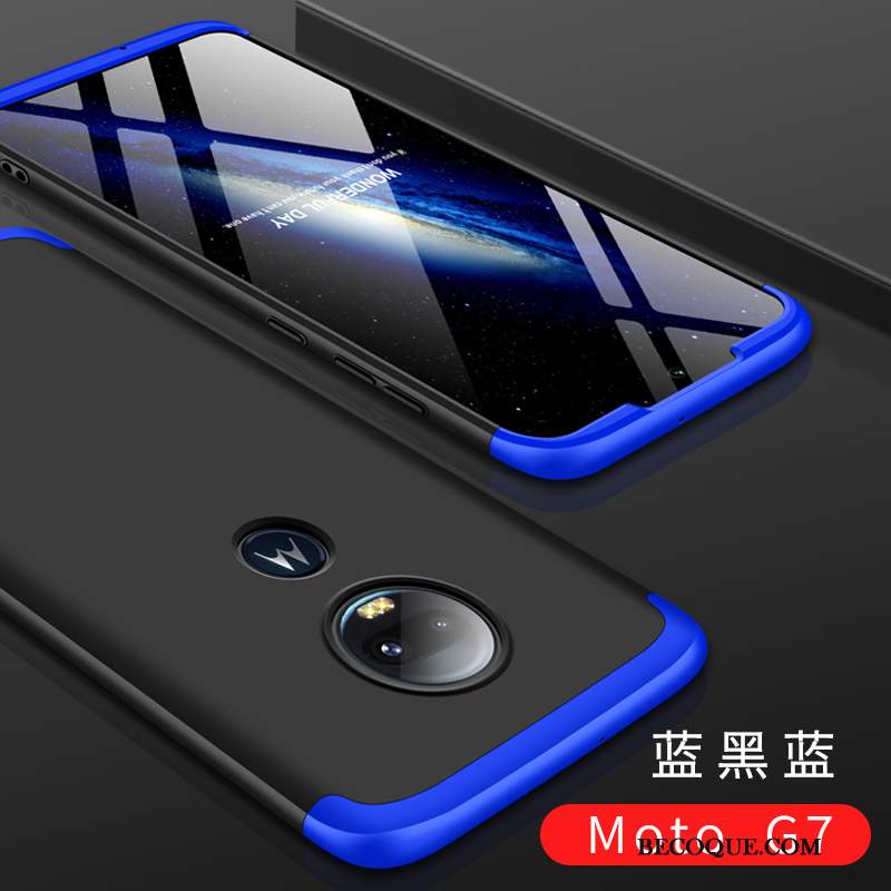 Futerał Moto G7 Ochraniacz Filmy Szkło Hartowane, Etui Moto G7 Miękki Cienkie Tendencja