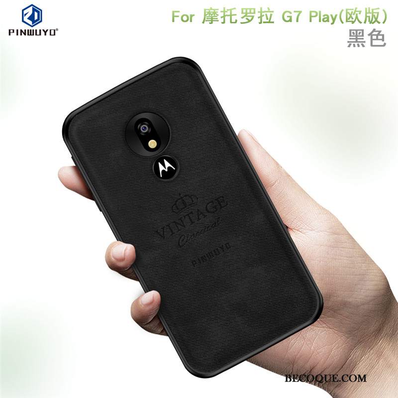 Futerał Moto G7 Play Miękki Na Telefon Niebieski, Etui Moto G7 Play Torby Filmy Wzór