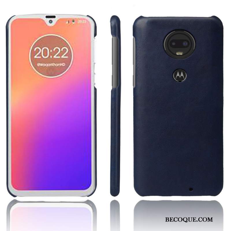 Futerał Moto G7 Plus Skóra Jakośćna Telefon, Etui Moto G7 Plus Vintage Osobowość Biznes