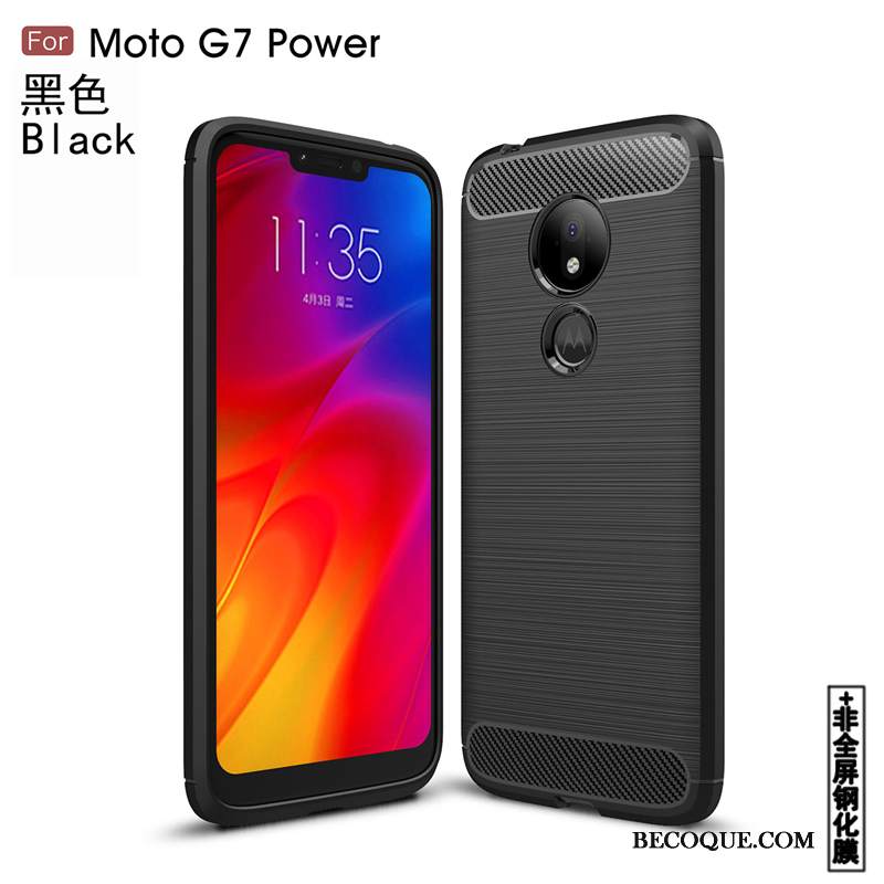 Futerał Moto G7 Power Miękki Osobowość Anti-fall, Etui Moto G7 Power Ochraniacz Na Telefon Jedwab