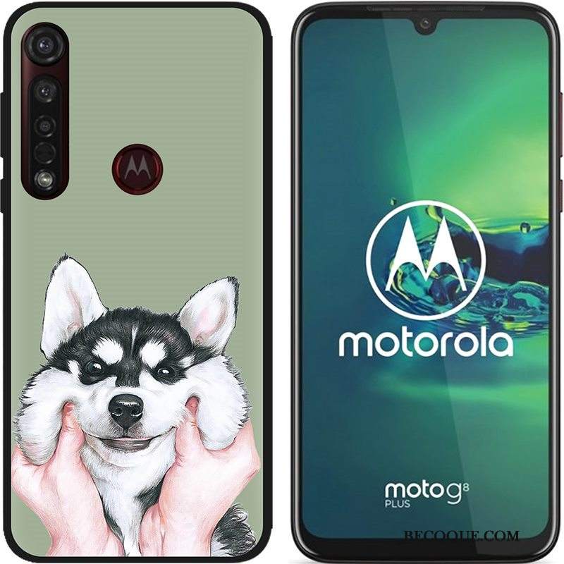 Futerał Moto G8 Plus Kreatywne Gorąca Sprzedaż Nubuku, Etui Moto G8 Plus Miękki Czarny Pu