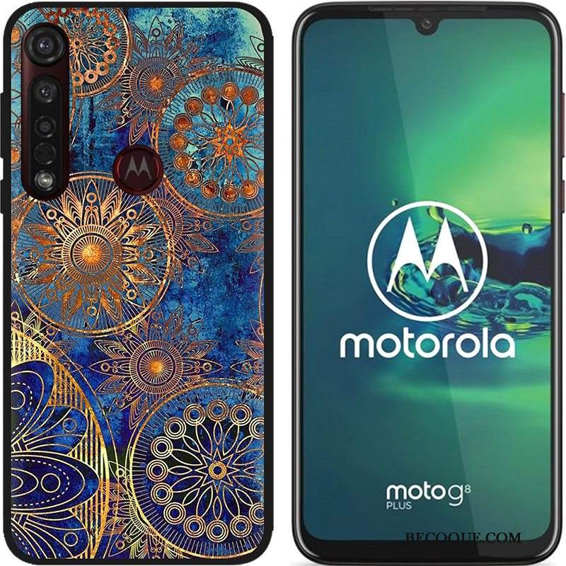 Futerał Moto G8 Plus Kreatywne Gorąca Sprzedaż Nubuku, Etui Moto G8 Plus Miękki Czarny Pu