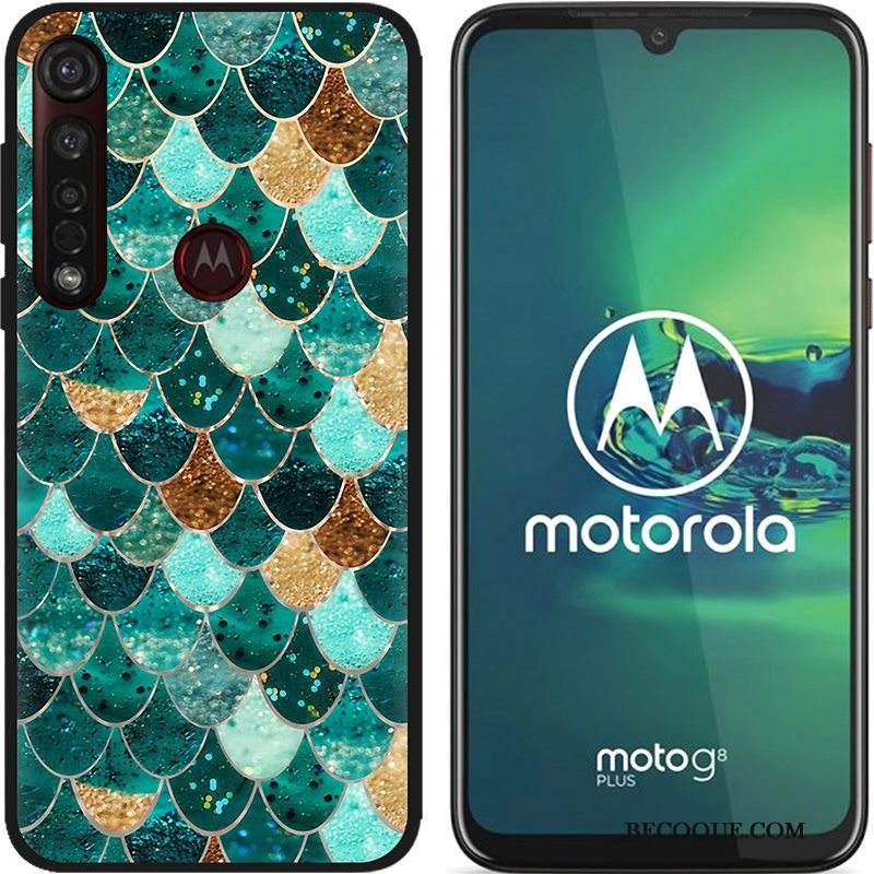 Futerał Moto G8 Plus Kreatywne Gorąca Sprzedaż Nubuku, Etui Moto G8 Plus Miękki Czarny Pu