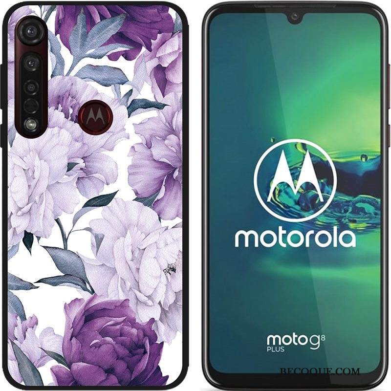 Futerał Moto G8 Plus Kreatywne Gorąca Sprzedaż Nubuku, Etui Moto G8 Plus Miękki Czarny Pu