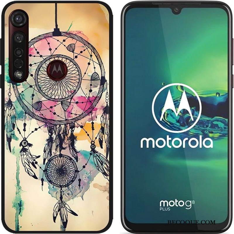 Futerał Moto G8 Plus Kreatywne Gorąca Sprzedaż Nubuku, Etui Moto G8 Plus Miękki Czarny Pu