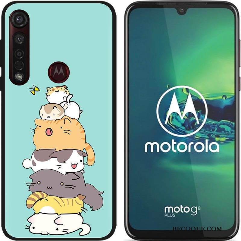 Futerał Moto G8 Plus Kreatywne Gorąca Sprzedaż Nubuku, Etui Moto G8 Plus Miękki Czarny Pu