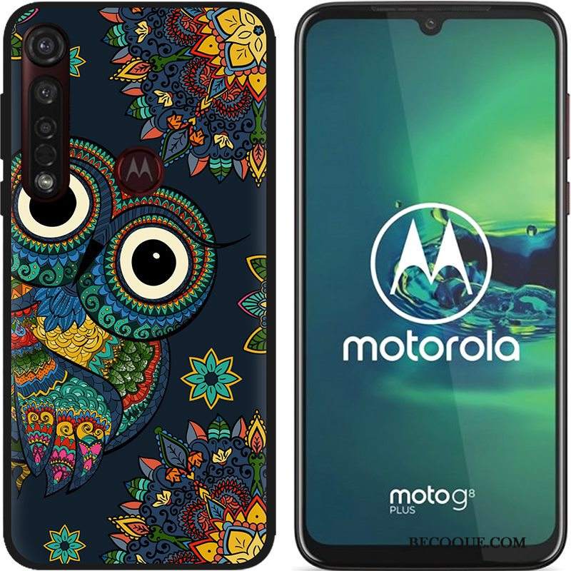 Futerał Moto G8 Plus Kreatywne Gorąca Sprzedaż Nubuku, Etui Moto G8 Plus Miękki Czarny Pu