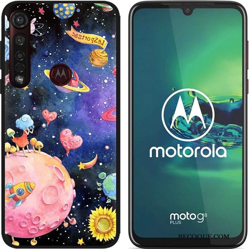 Futerał Moto G8 Plus Kreatywne Gorąca Sprzedaż Nubuku, Etui Moto G8 Plus Miękki Czarny Pu