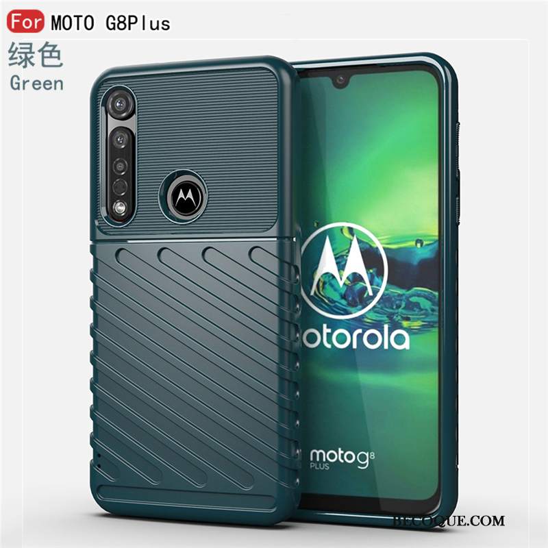 Futerał Moto G8 Plus Ochraniacz Na Telefon Cienkie, Etui Moto G8 Plus Silikonowe Czarny Biznes