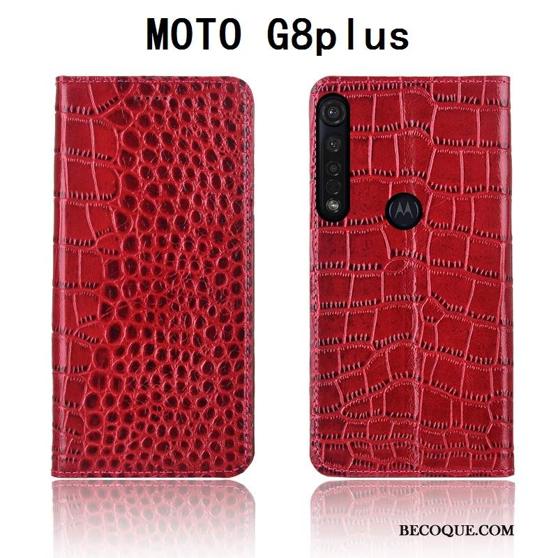 Futerał Moto G8 Plus Ochraniacz Na Telefon Nowy, Etui Moto G8 Plus Miękki Anti-fall Krokodyl