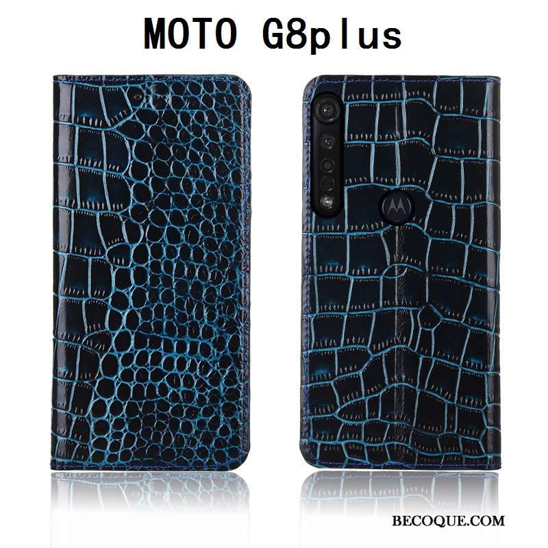 Futerał Moto G8 Plus Ochraniacz Na Telefon Nowy, Etui Moto G8 Plus Miękki Anti-fall Krokodyl