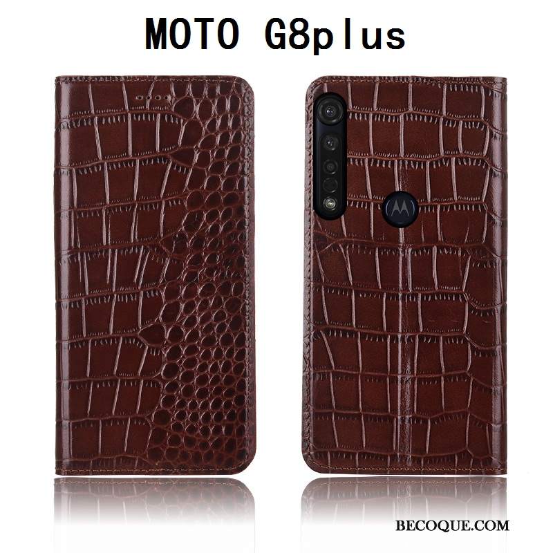 Futerał Moto G8 Plus Ochraniacz Na Telefon Nowy, Etui Moto G8 Plus Miękki Anti-fall Krokodyl