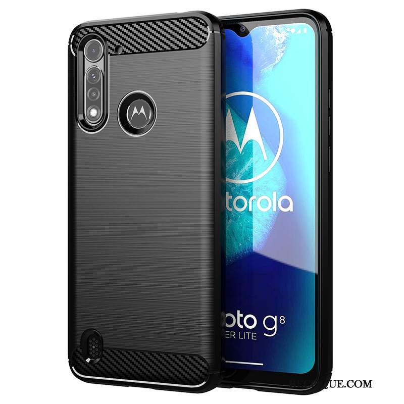 Futerał Moto G8 Power Lite Miękki Na Telefon Cienka, Etui Moto G8 Power Lite Czarny