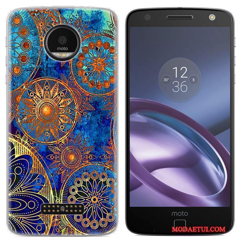 Futerał Moto Z Kreskówka Niebieskina Telefon, Etui Moto Z Kreatywne