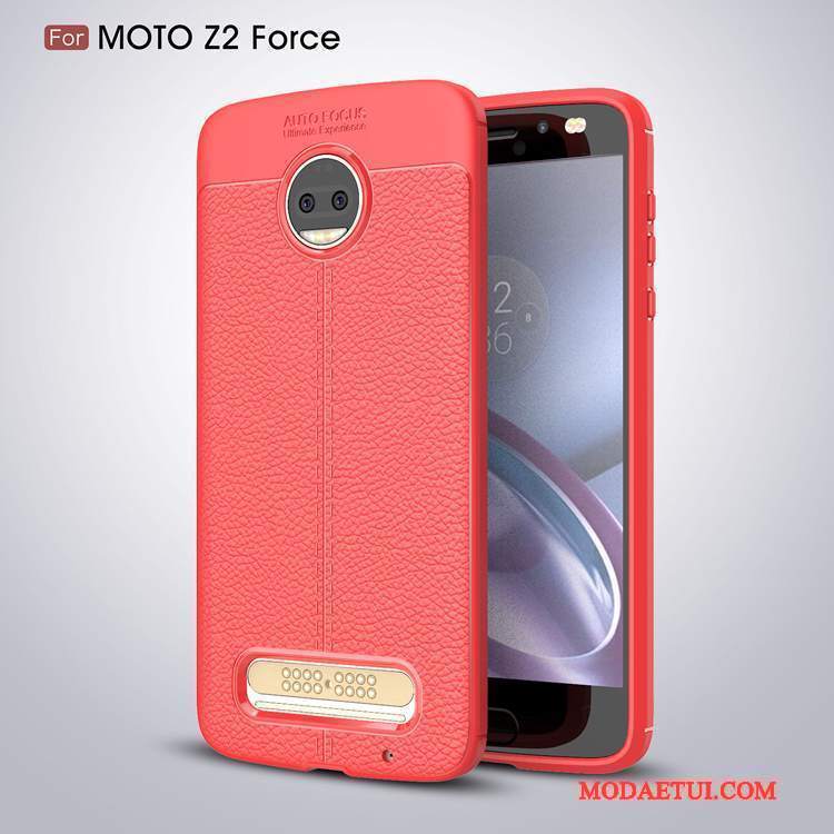 Futerał Moto Z2 Force Edition Silikonowe Anti-fallna Telefon, Etui Moto Z2 Force Edition Miękki Czarny