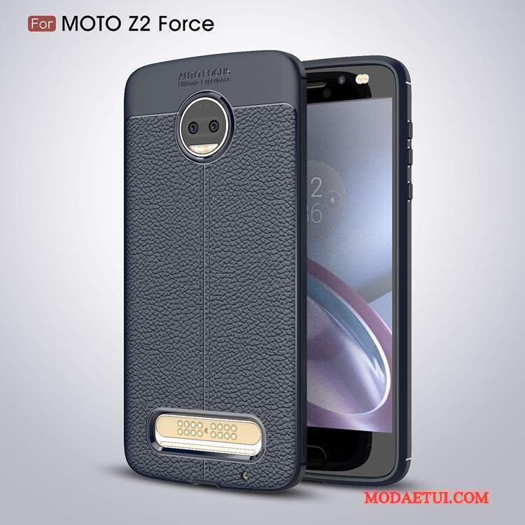 Futerał Moto Z2 Force Edition Silikonowe Anti-fallna Telefon, Etui Moto Z2 Force Edition Miękki Czarny