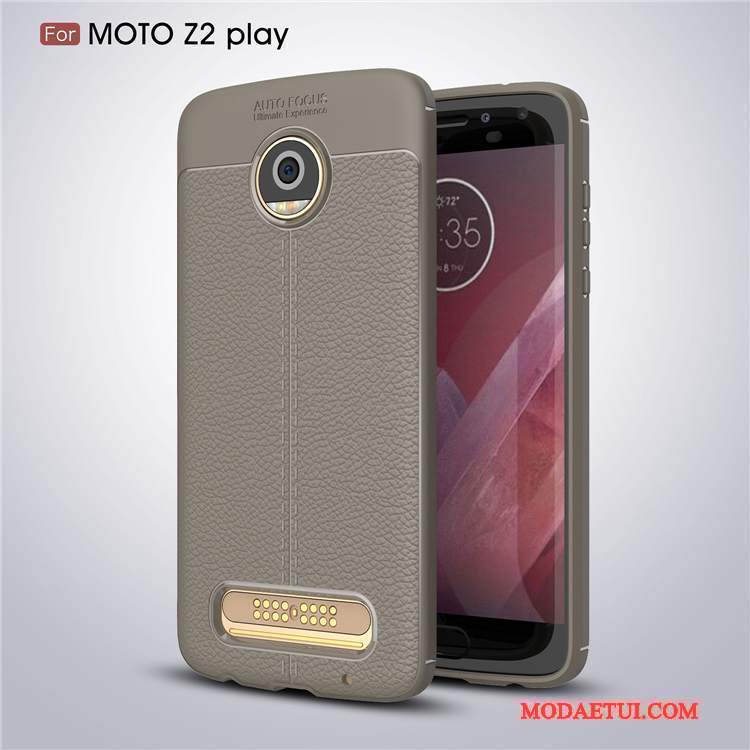 Futerał Moto Z2 Play Miękki Anti-fall Wzór, Etui Moto Z2 Play Ochraniacz Czarnyna Telefon