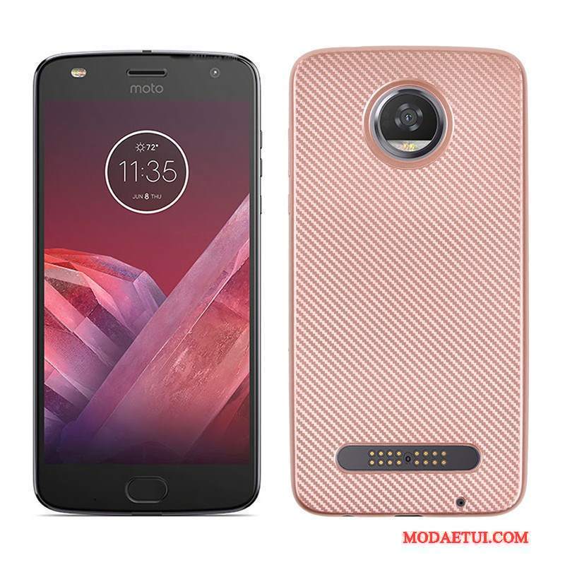 Futerał Moto Z2 Play Miękki Niebieskina Telefon, Etui Moto Z2 Play Ochraniacz Włókno Anti-fall